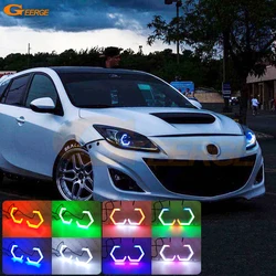 For Mazda 3 Mazda3 BL 2009 2010 2011 2012 2013 Bluetooth App Hexagon Hex Multi Color RGB Led Angel Eyes Kit Halo Rings
