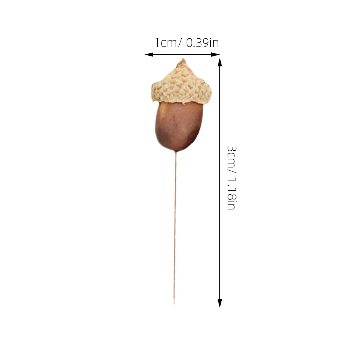 

10pcs Acorns Decorative Nuts for Christmas Thanksgiving DIY Home Party Wedding Acorn Ornaments Garden Display