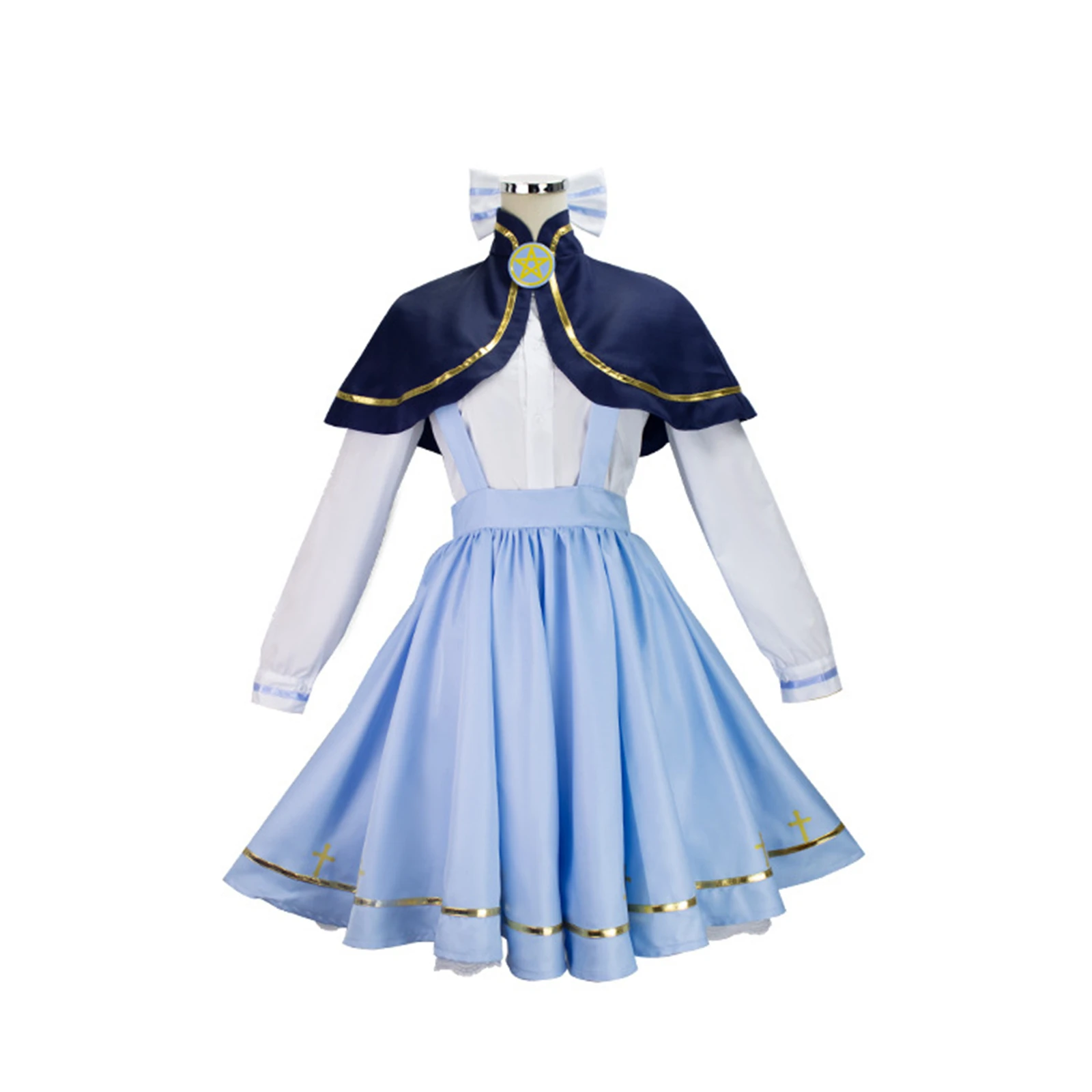 Anime Sakura Kinomoto Tomoyo Daidouji Cosplay Costume Skirt Suit Woman Cloak Skirt Suit Party Halloween Costume