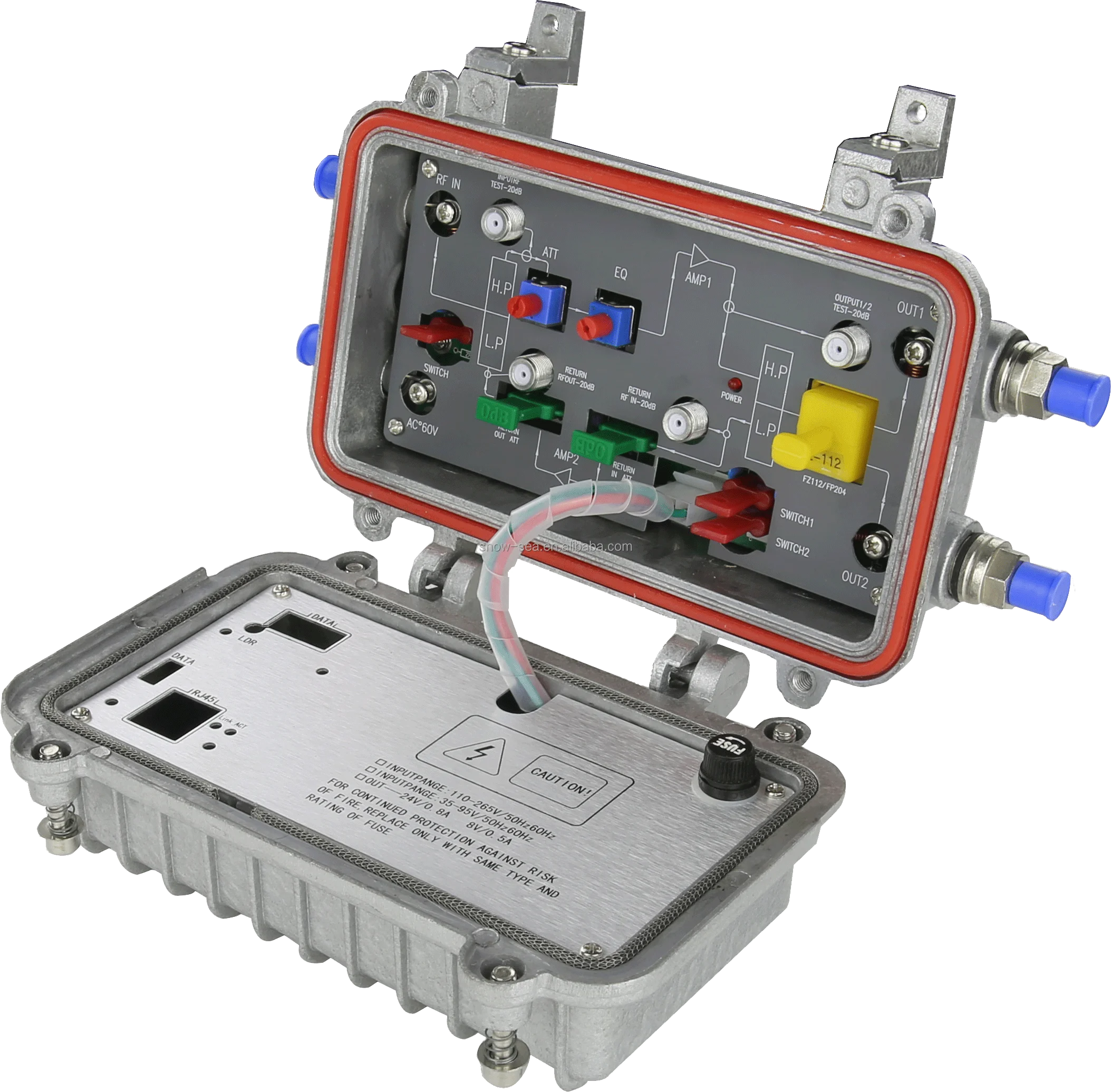 

SXG301 Series Outdoor CATV Bi-direction Trunk Amplifier Line Extender with 2*30dB Gain