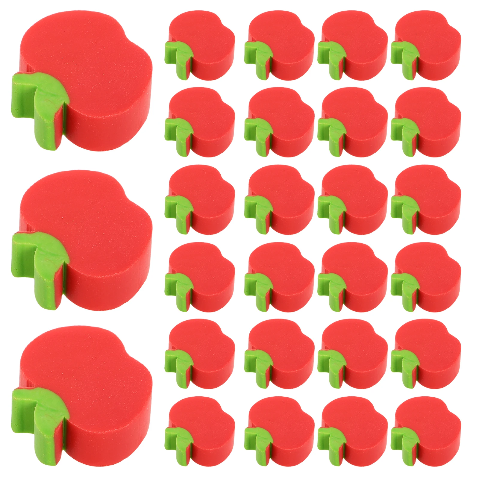 

100Pcs Cute Mini Apple Erasers For Kids Bulk Fruits Shaped Erasers Perfect Workmanship School Supplies