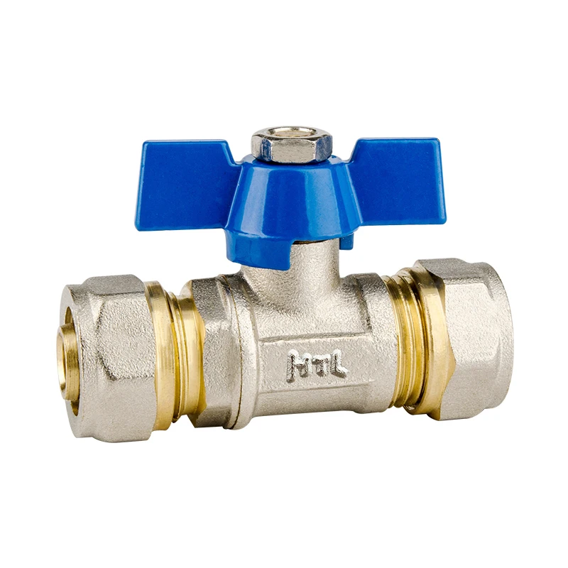 HTL 100-0135 Wholesale high-quality brass ball valve For multilayer systems Customizable plating options available