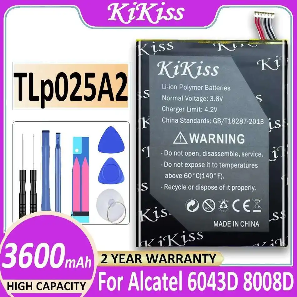 

Battery Tlp025a2 3600Mah For Alcatel One Touch Onetouch Pop C9 Dual 7047D Idol X Plus OT 6043D 8000D 8008D Tcl S960 Y900