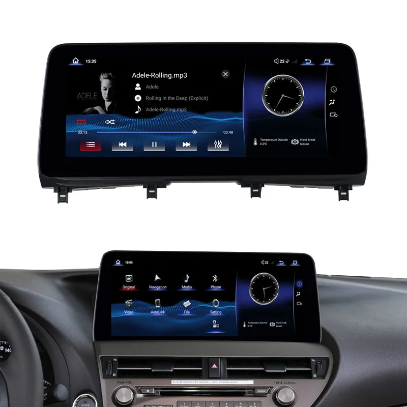 720P Screen 12.3'' 4+64g Android 13 Car Radio Autoradio Display Gps Navigation for Lex us RX RX270 RX350 RX450H Car Stereo