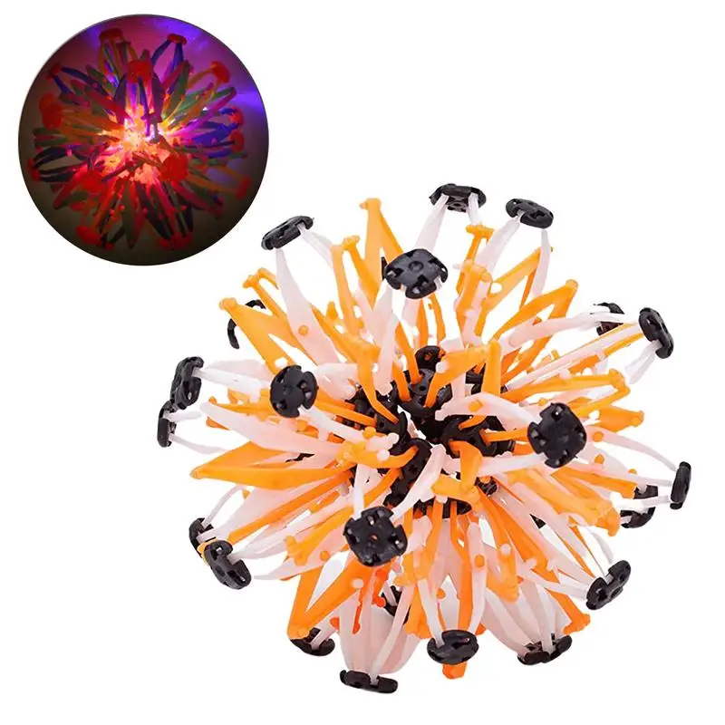 Expandable Sphere Magic Telescopic Ball Colorful Large Expansion Ball Hand Catch Breathing Flower Balls For Kids And Adults