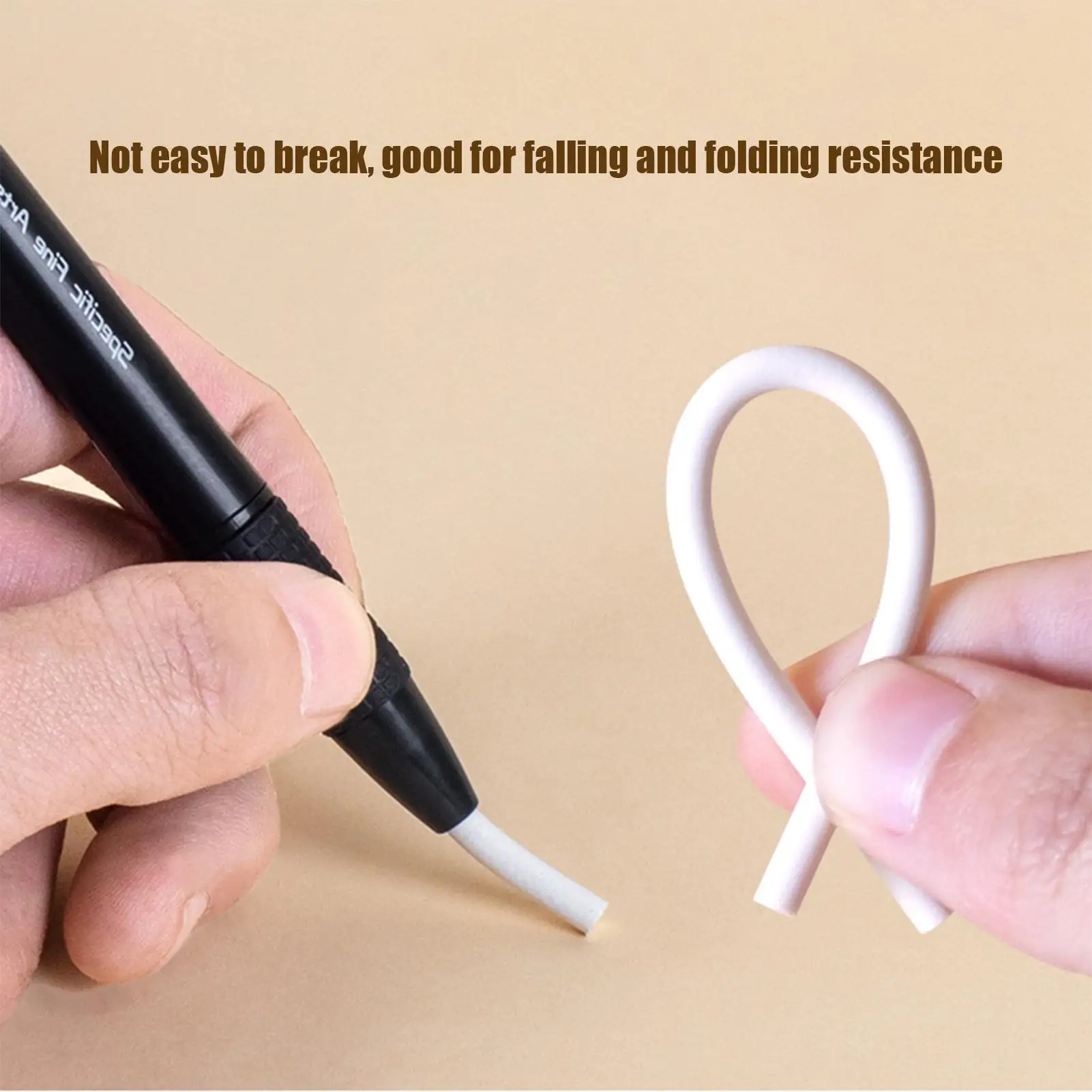 Eraser Stick Mechanical Erasing Pencil Retractable Eraser Pen 3.8mm Thin Tip with 5 Refills for Artists Drafting Drawing Work
