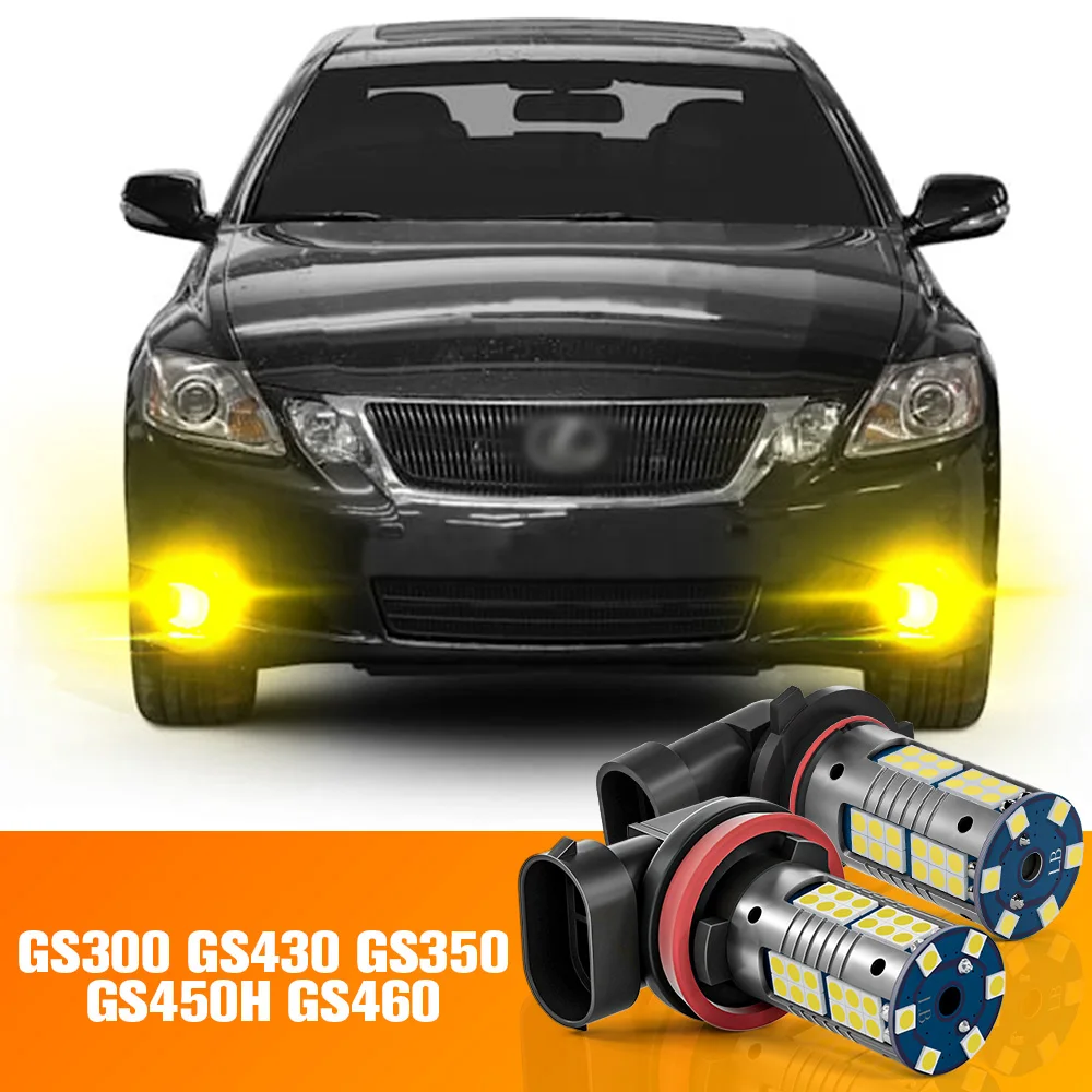 2pcs LED Fog Light For Lexus GS300 GS430 GS350 GS450H GS460 Accessories Bulb 1997-2011 2005 2006 2007 2008 2009 2010 2013 2014 2