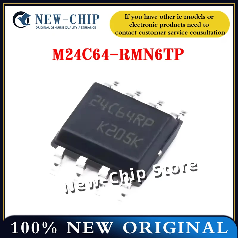 5PCS-200PCS/LOT M24C64-RMN6TP  24C64RP SOP-8  New original M24C64