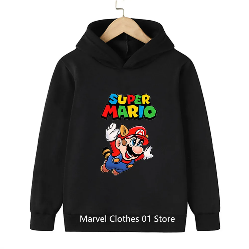 Fashion Children Game Sweatshirt Baby Boys Girls Cartoon Pullovers Kids Autumn Clothes Bros Hoodies