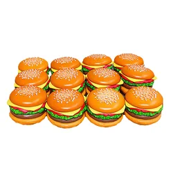 4Pcs/Set Mini Simulation Food Hamburger Pretend Play For Doll Kitchen Toys Dollhouse Miniatures DIY Decoration Kids Funny Toys