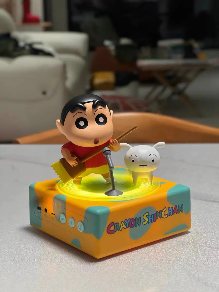 Crayon Shin-chan Wireless Bluetooth speaker Speaker Mini Record Player Cute Desktop Bluetooth Mobile Portable Audio Toys Gifts