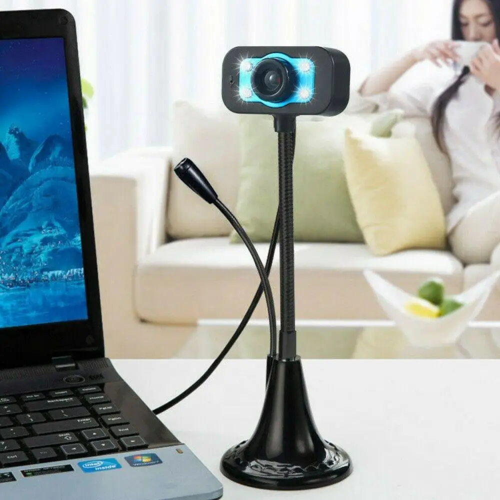 Webcams Computer Video Webcam USB Camera Built-in Microphone Video Teaching Live With Microphone Computer Peripherals