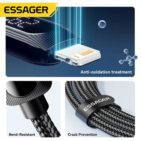 Кабель Essager USB C для iPhone 14/13/12/11 Pro Max, быстрая зарядка 29 Вт — фото модели