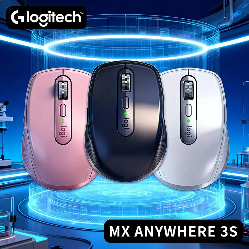 

Logitech MX Anywhere 3S Portable Wireless Mouse, Silent Tech, 8K DPI Darkfield Tracking, Easy-Switch