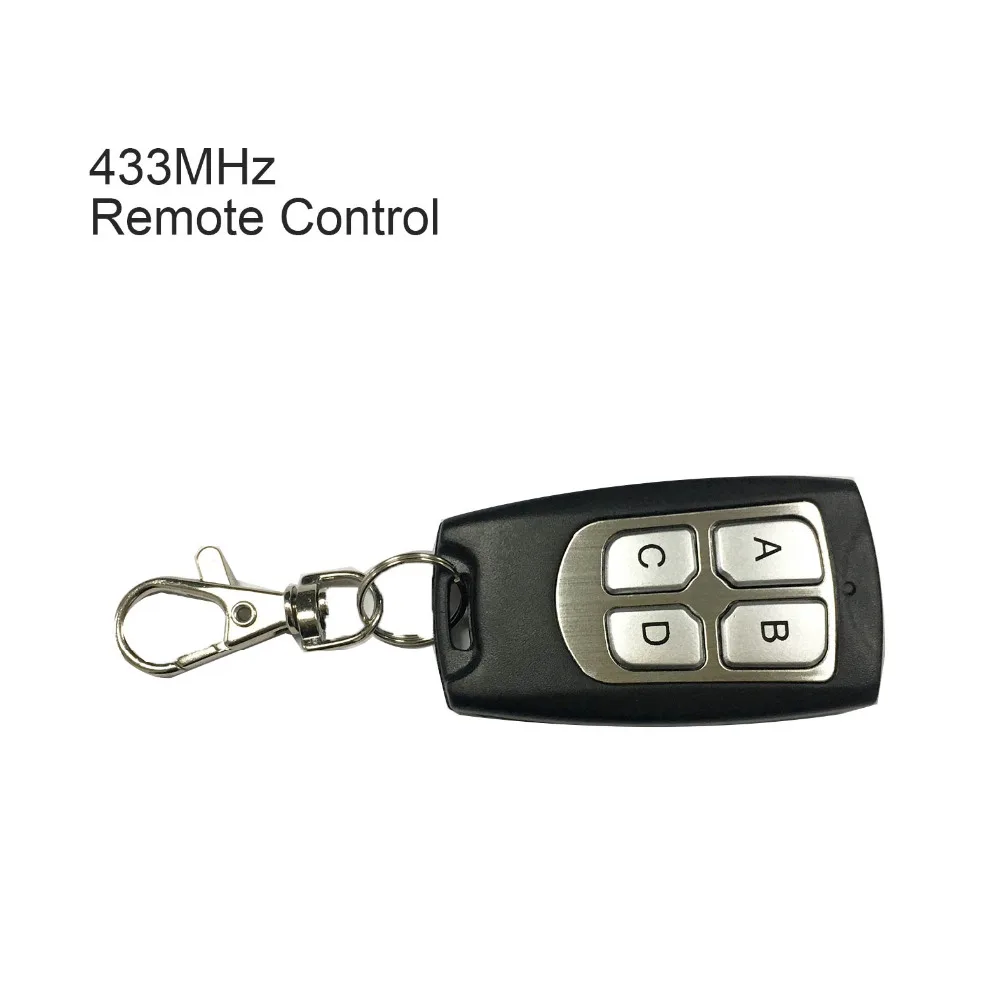 GERMA-interruptor de Control remoto inalámbrico Universal, módulo receptor de relé DC 12V 4CH con transmisor remoto RF de 4 canales, 433 Mhz