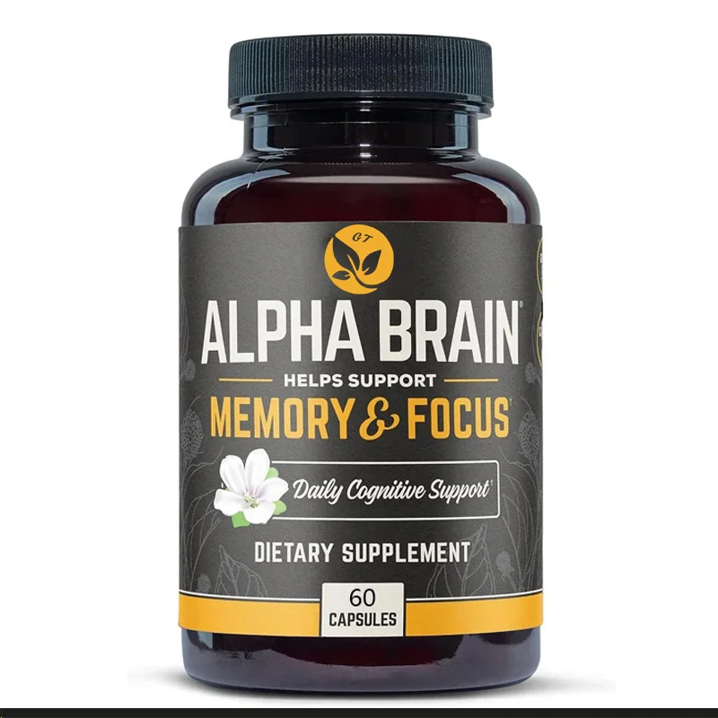 Brain - Premium Puzzle Brain Supplement - , Concentration, And Memory - Gpc, L-theanine, And Purslane