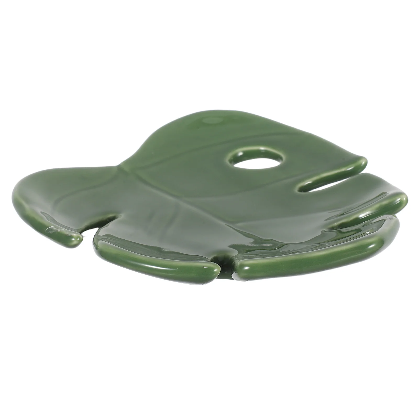 

Ceramic Leaf Jewelry Dish Monstera Leaf Jewelry Tray Organizer for Rings Earrings Necklaces Storage Trinket Dish