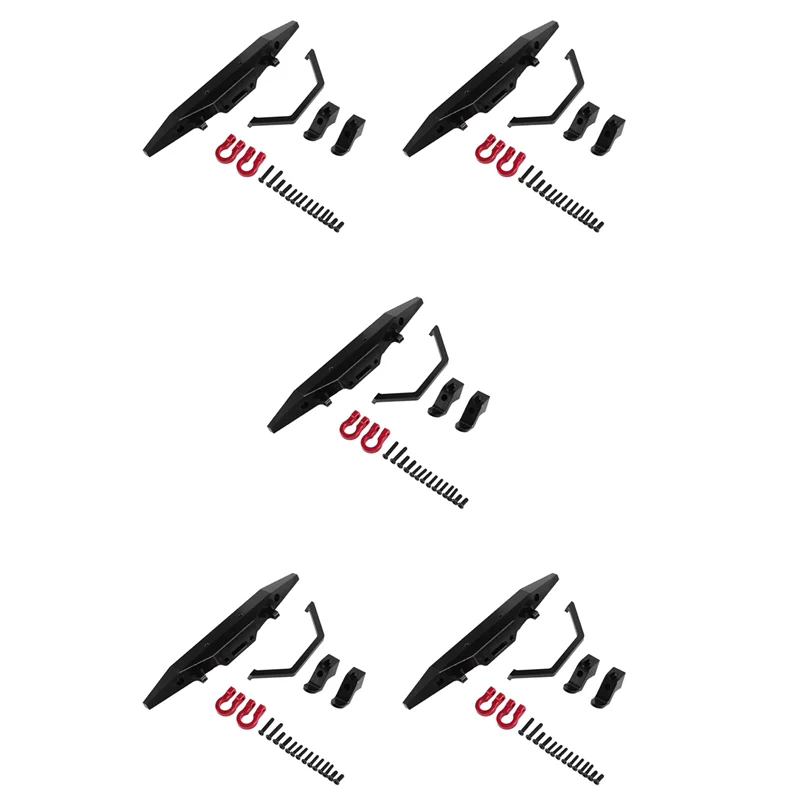 المصد الأمامي المعدني AS96-5X لـ MN D90 D91 D96 D99S MN90 MN99 MN99S 1/12 RC ملحقات أجزاء ترقية السيارة، أسود