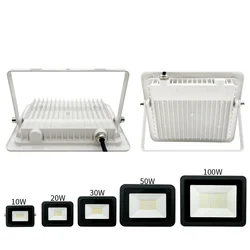 Reflektor LED 10W 20W 30W 50W 100W Światło halogenowe 220V Wodoodporny IP68 Zewnętrzny reflektor ścienny ogrodowy Reflektor Foco Lampa LED