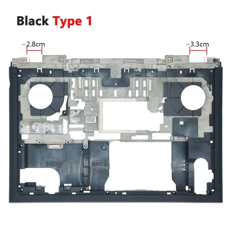 95% new for Inspiron gaming case 7566 7567 laptop LCD back shell screen frame, front panel palm rest bottom cover air outlet