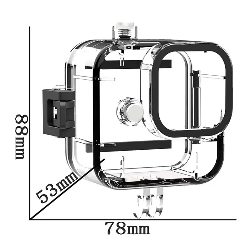 ABGN For 11 Mini 45M Waterproof Case Diving Protective Cover Housing Underwater Shell Sports Camera Accessories