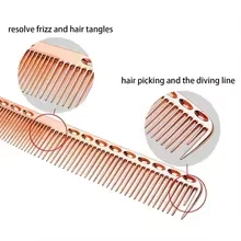 Space Aluminuml Hair Comb Pro Hairdressing Combs расческа для волос Hair Cutting Dying Hair Brush Barber Tools Salon Accessaries