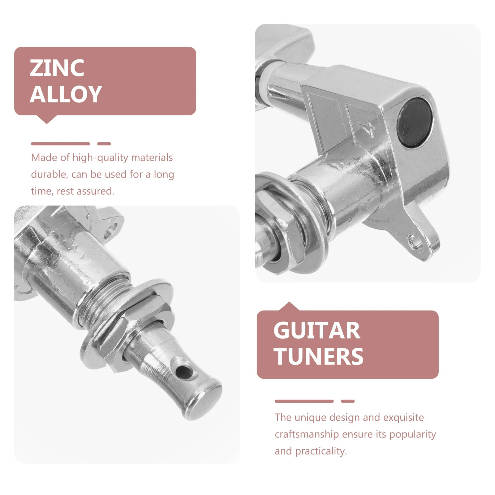 

6Pcs Guitar Tuning Pegs High Class Material Fine Workmanship Exquisite Appearance Long Lasting Performance Guitar Peg