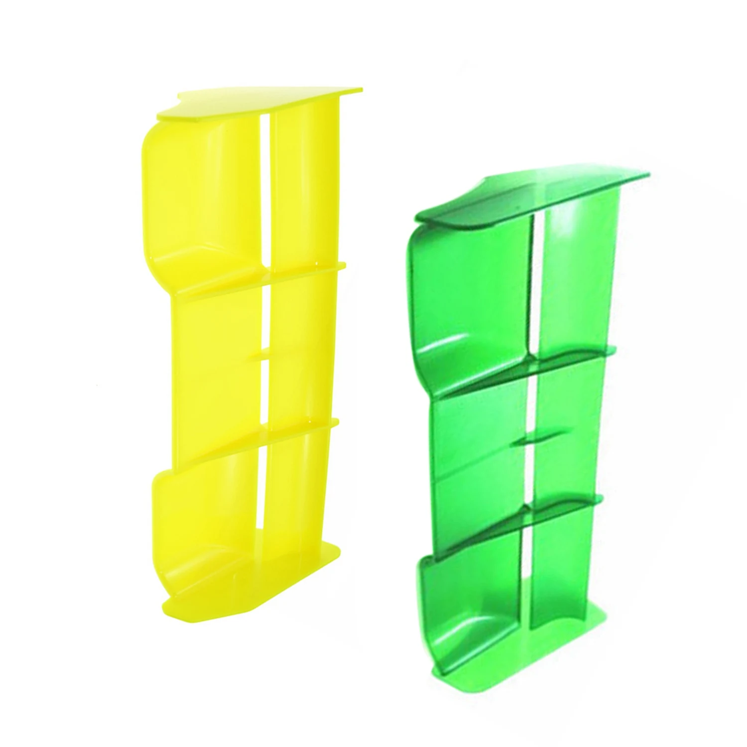 

ABUM-2X 1:8 Buggy RC Plastic Nylon Tail Wing For 1/8 Scale Nitro Electric Powered Off Road Buggytruck Remote,Green & Yellow