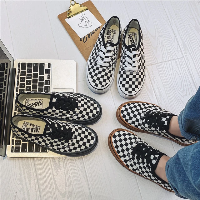 Vans fashion plaid sneakers