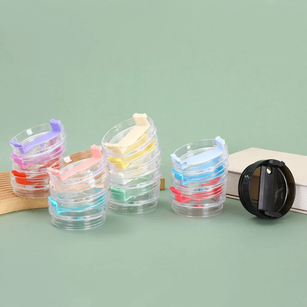 

Macaron Colored Sealed Leak Proof Cup Lid Replacement Reusable Tumbler Cover Splash Resistant Straw Cap For Stanley 40oz