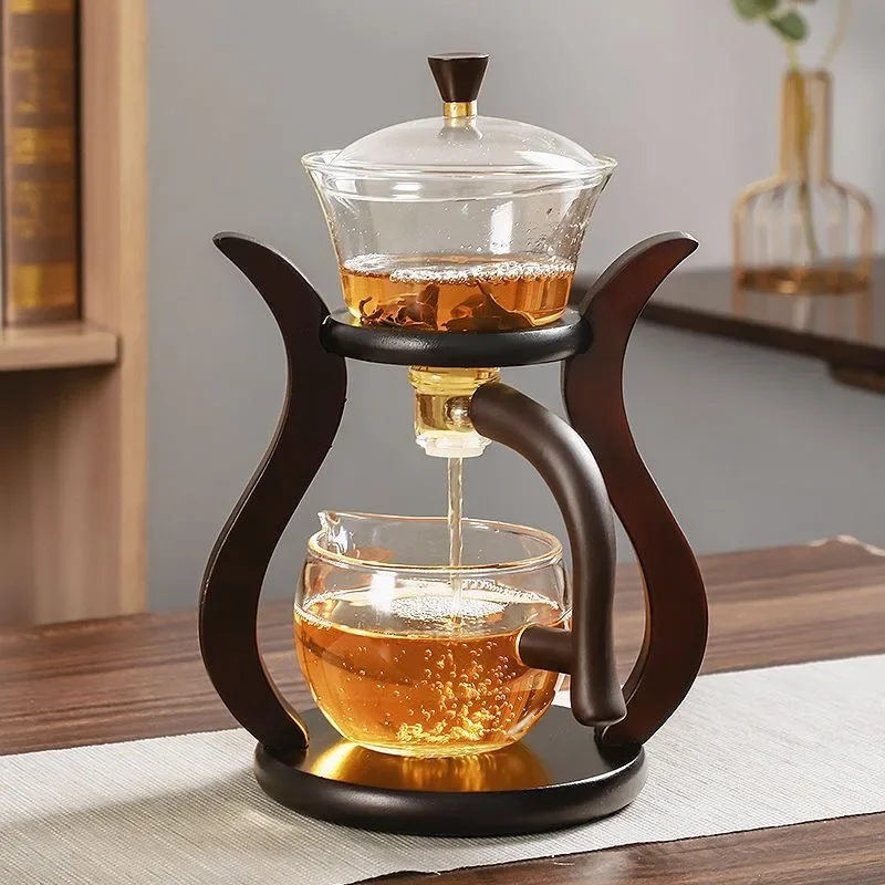 

Tea set 2023 new glass automatic kung fu teacup lazy tea artifact household magnetic bubble teapot