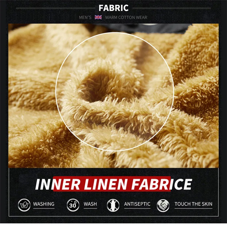 معطف شتوي من القطن الحراري للرجال شديد التحمل سميك مع غطاء للرأس سترة دافئة خارجية للأب المسنين مقاس كبير