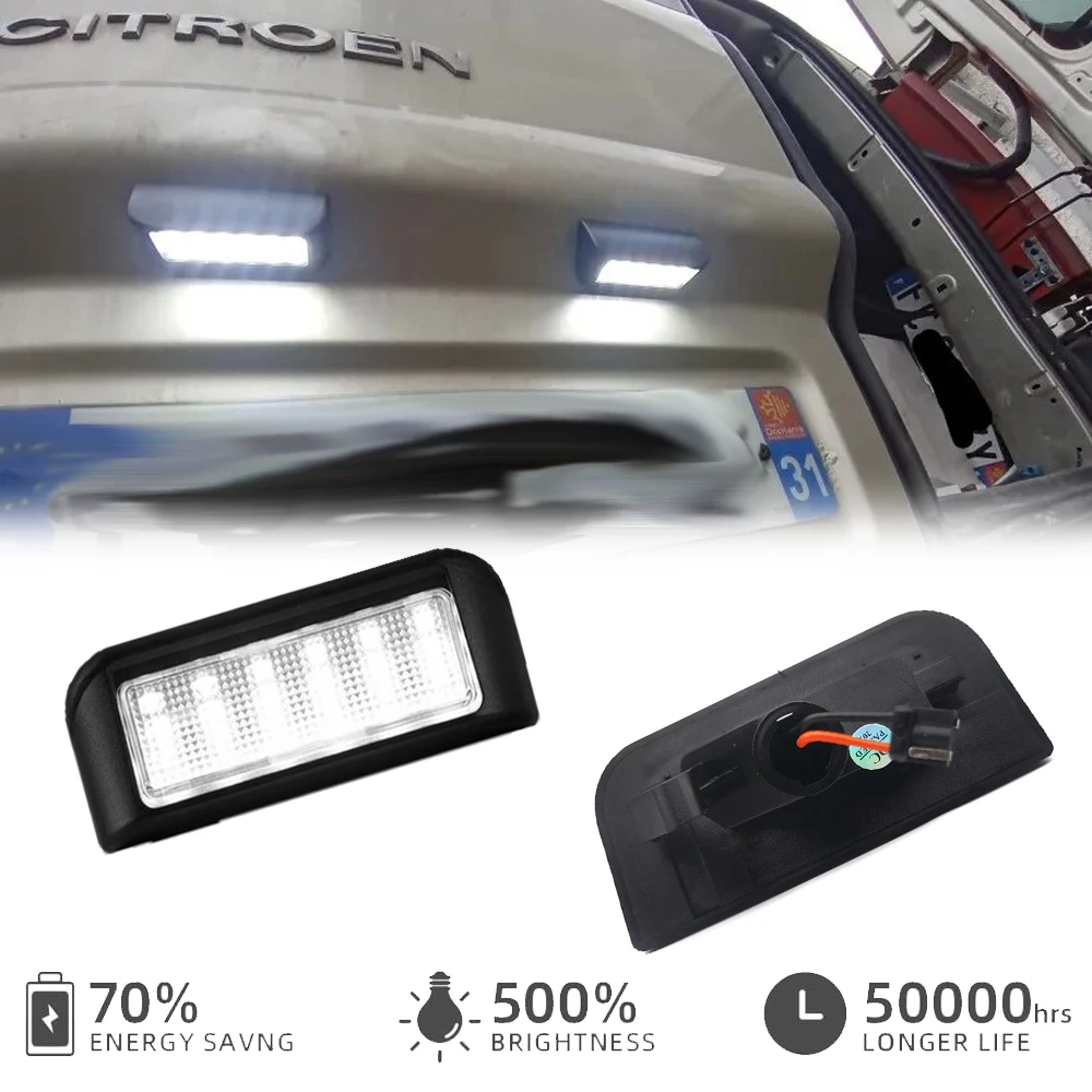 

18SMD светодиодный задний фонарь номерного знака для Peugeot Expert Partner Traveler Rifter Ranch Citroen Berlingo Dispatch Jumpy Spacetourer
