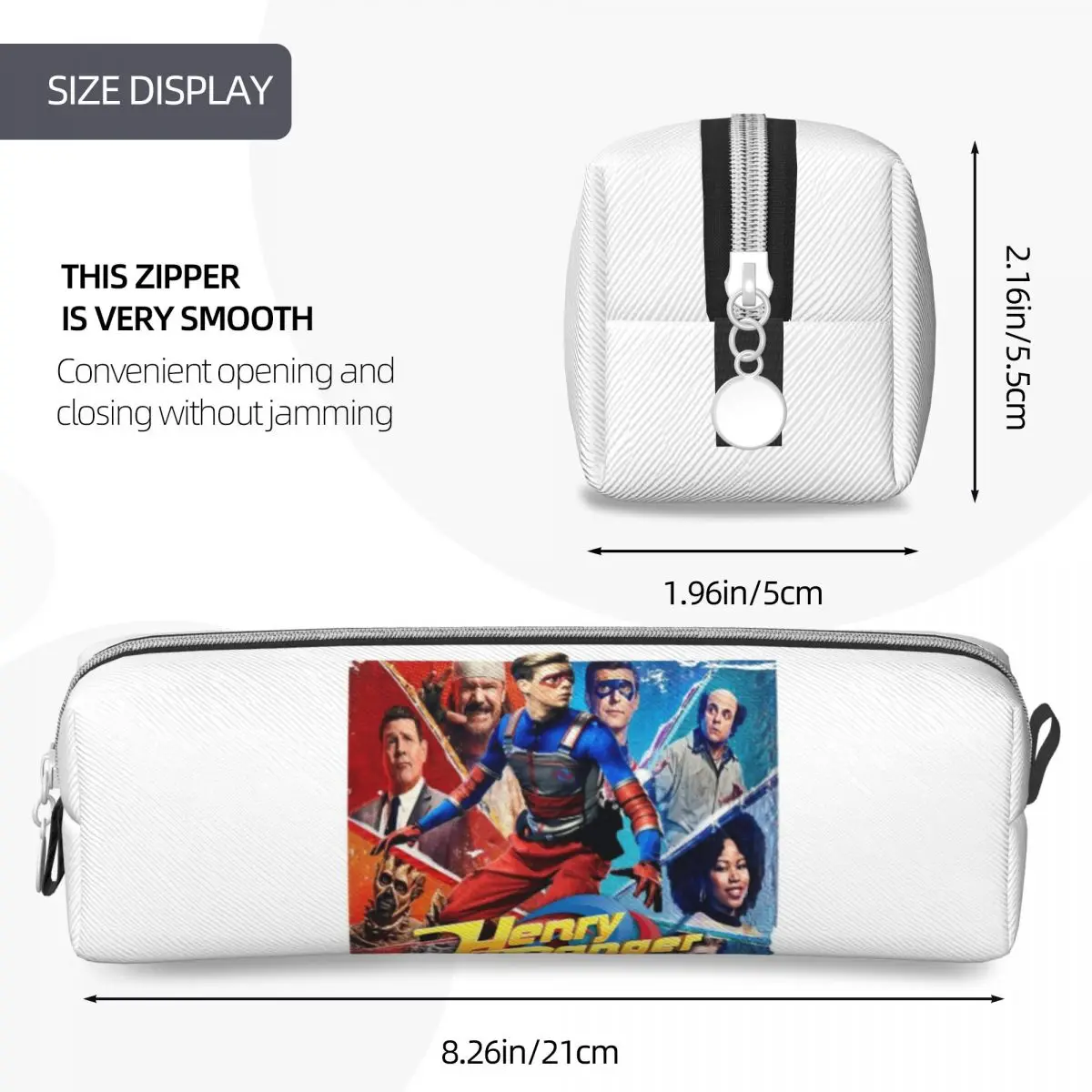 هنري خطر جيد ضد. مقلمة الشر سعة كبيرة أكياس القلم صندوق القلم لصبي فتاة الطلاب القرطاسية قلم رصاص الحقيبة حقيبة مستحضرات التجميل