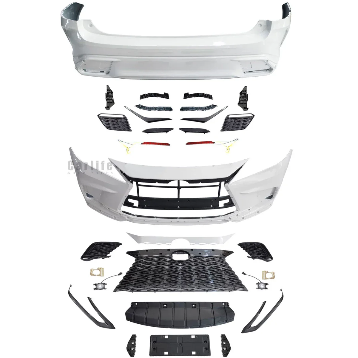 Hot sale automobile  bumpers conversion body kit for Lexus RX 2009-2015 change to 2022 style.