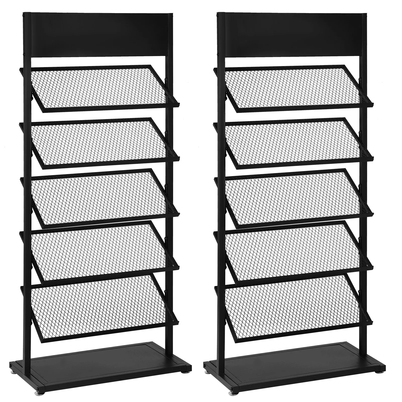 

2PCS Craft Shows Retail Rack Large Capacity Building Material Swatch Holder 5-Tier for Trade Show Vendor Events