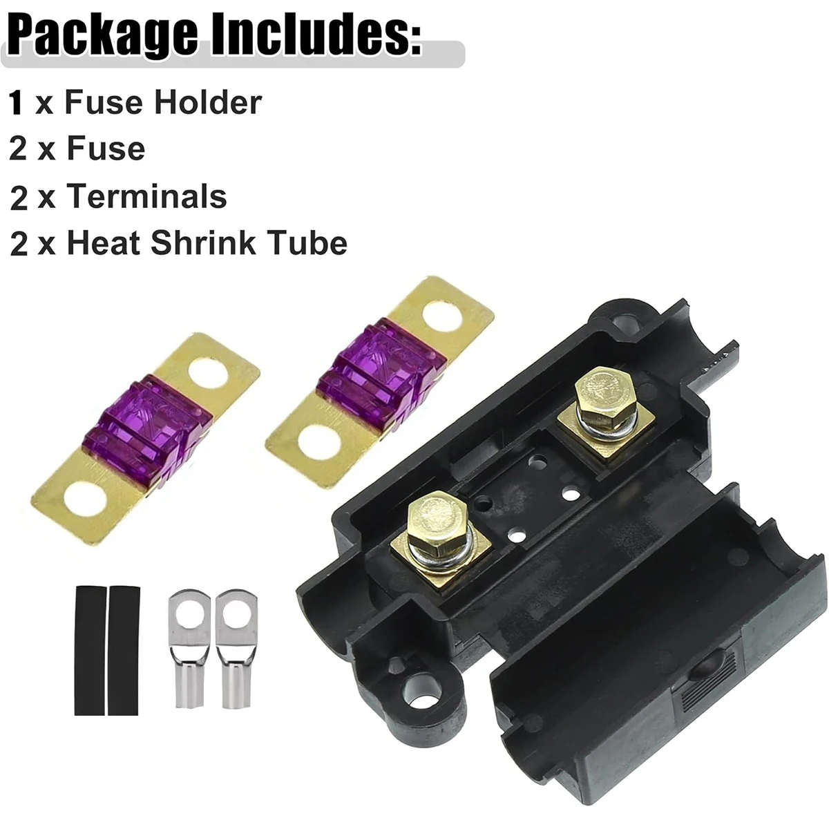1 Set Sicherungshalter 30-200 Ampere Midi-Sicherung für Gabelsicherungen DC 12V 24V Auto-Klimaanlagen-Sicherungskasten Auto-Zubehör
