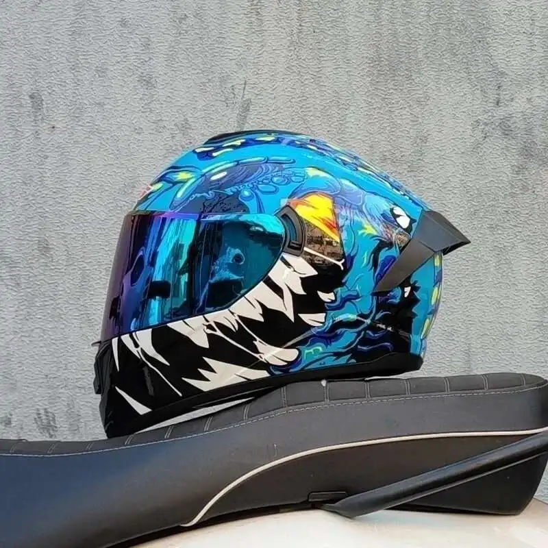 dual-lens Motocross helmet Professional racing dual lens safety helmet, off-road motorcycle full face protector, approved by DOT