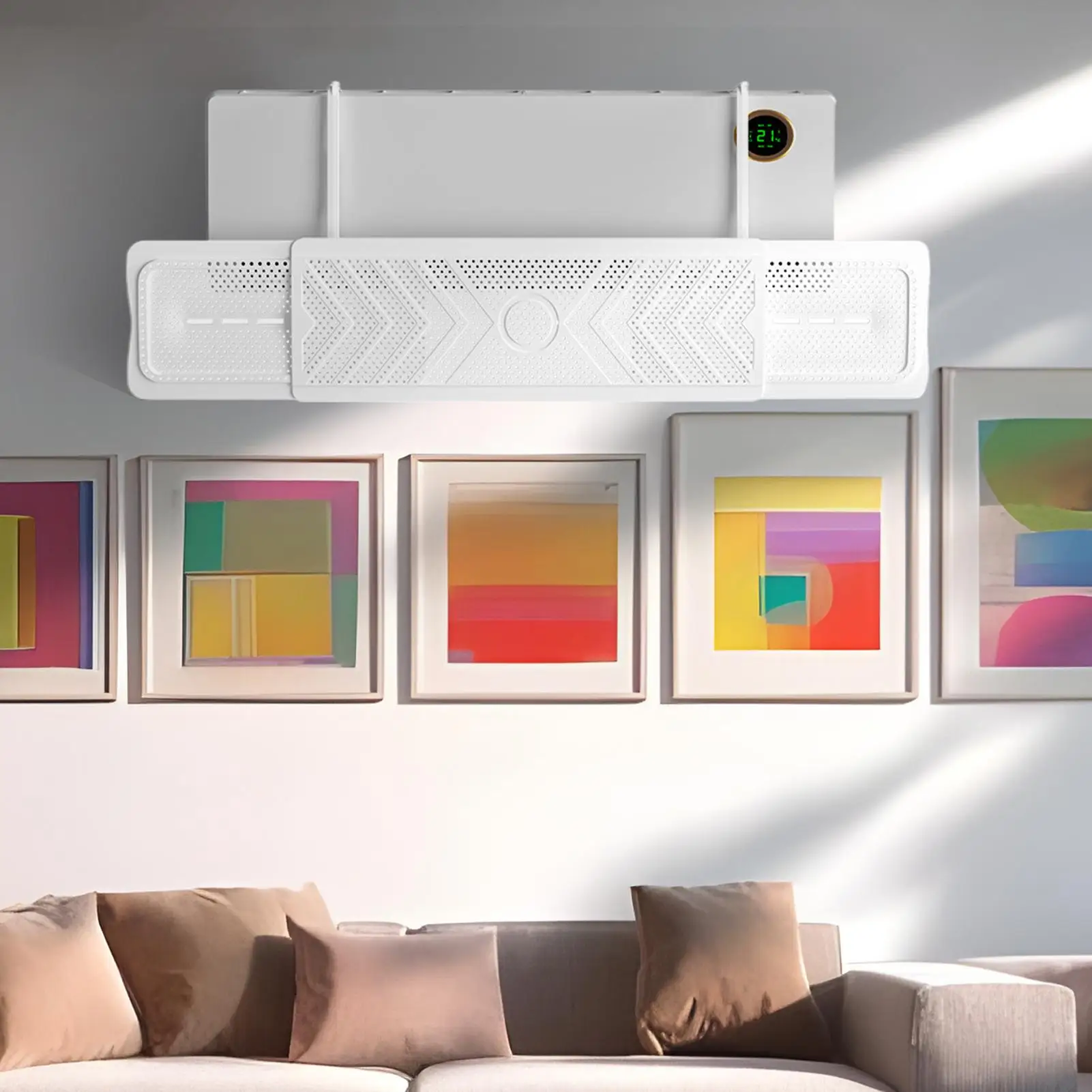 

Настенный кондиционер, бесшовный клейкий дефлектор воздуха, масштабируемый подвесной дефлектор с защитой от прямого выдувания, бытовой