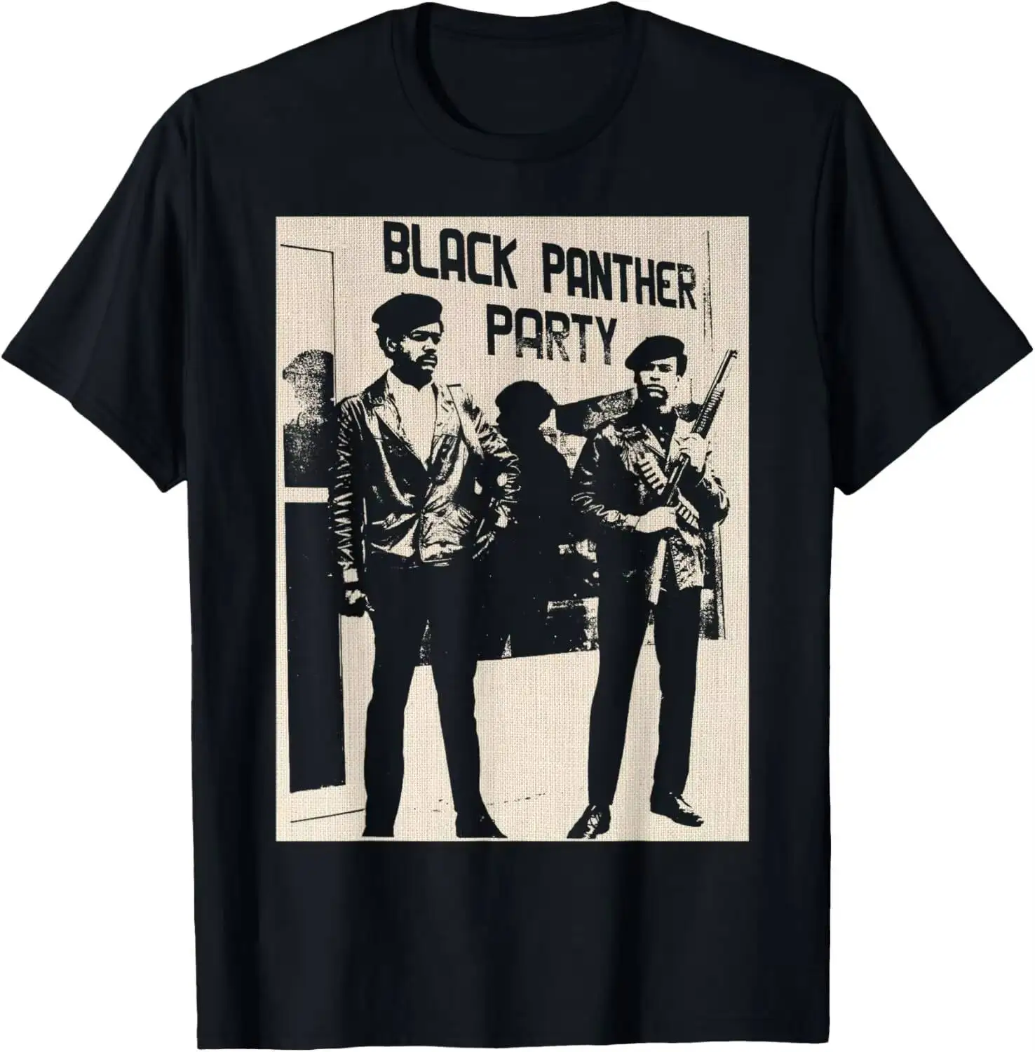 BPP Vintage History Self Defense Black Panthers Party T-Shirt Small Summer Short-Sleeved Breathable Sweat-Wicking Versatile 100%