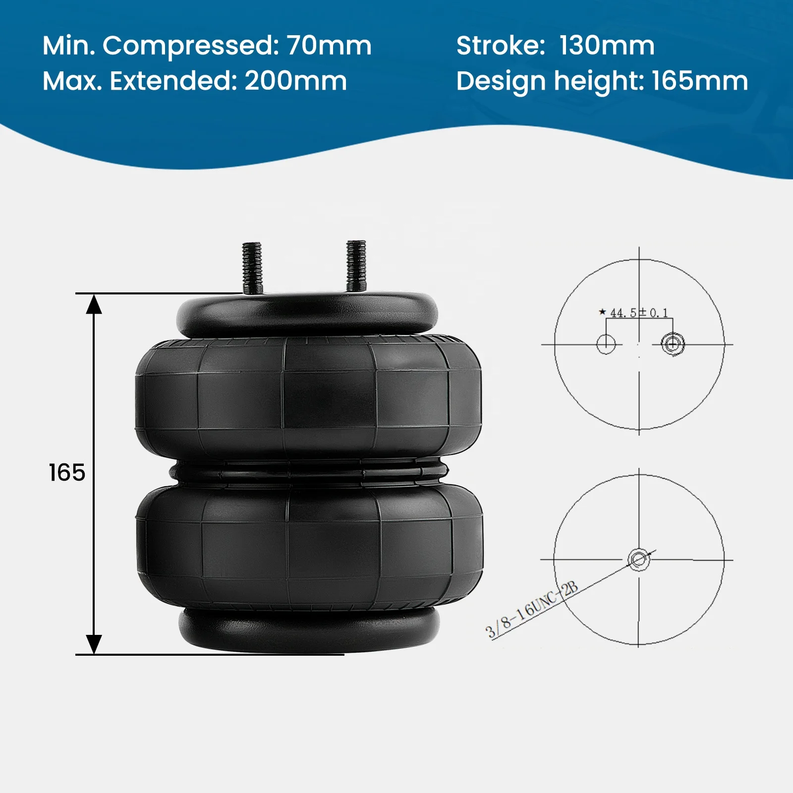 Air Spring Helper Suspension Bag Kit 5000lbs For Ford F150 2WD & 4WD 2015-2021