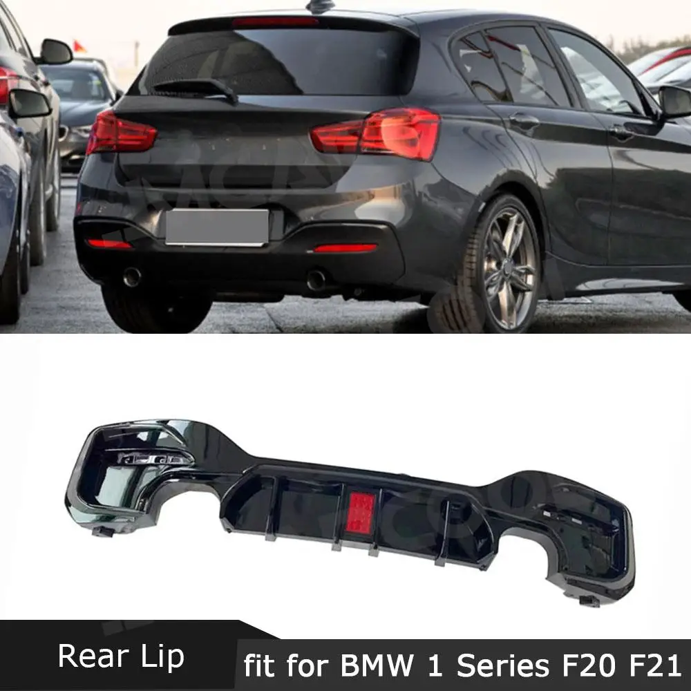 

ABS Car Rear Bumper Diffuser Lip Spoiler Extension for BMW 1 Series F20 M Sport M135i M140i 2016-2018 OO- / OO-OO Car Styling