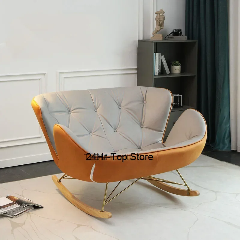 

Ergonomic Design Living Room Chair Elastic Fluffy Rocking Lounge Living Room Chair Floor Recliner Meuble Salon Home Furniture