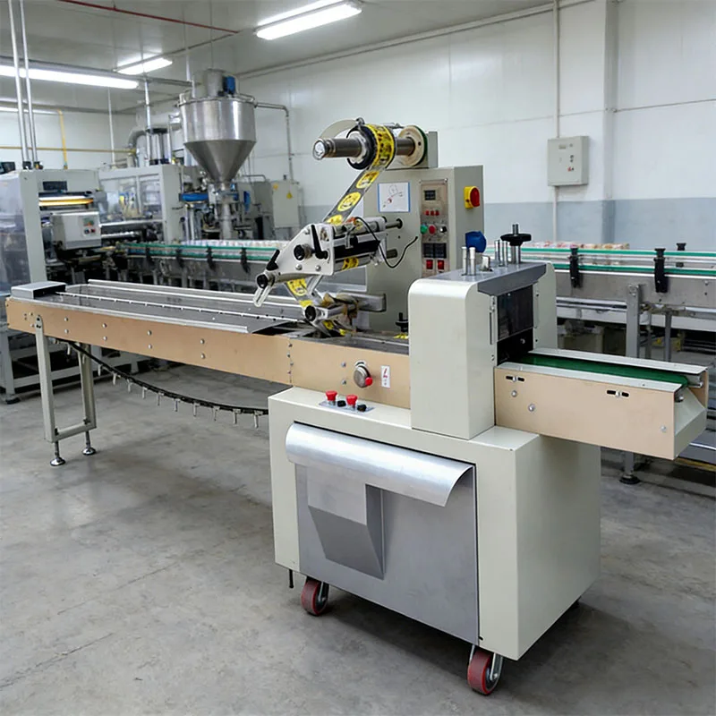 High-Precision Multi-Functional Machine for Plastic Film/Bags/Pouches Wrapping Foods Hot Sale Paper Pillow Packing Machine OME
