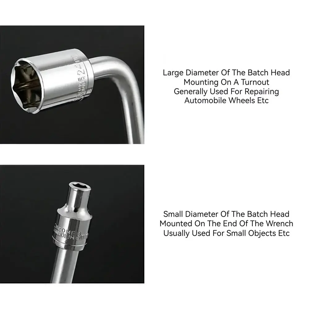 

8-21mm Range Socket Wrench Set 1/2" Drive Durable Construction Socket Wrench Kit Portable Design Metric Size Socket Hand Tool