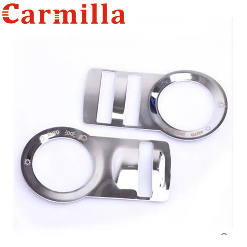 Stainless Steel Car Headlight Switch Cover Trim Stickers for Opel Mokka for Chevrolet Cruze Malibu Trax Accessories