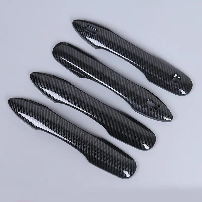 For Toyota Corolla E210 2019 2020 2021 2022 2023 12th ABS Carbon Fiber Car Door Handle Bowl Cover Protection Sticker Accessories