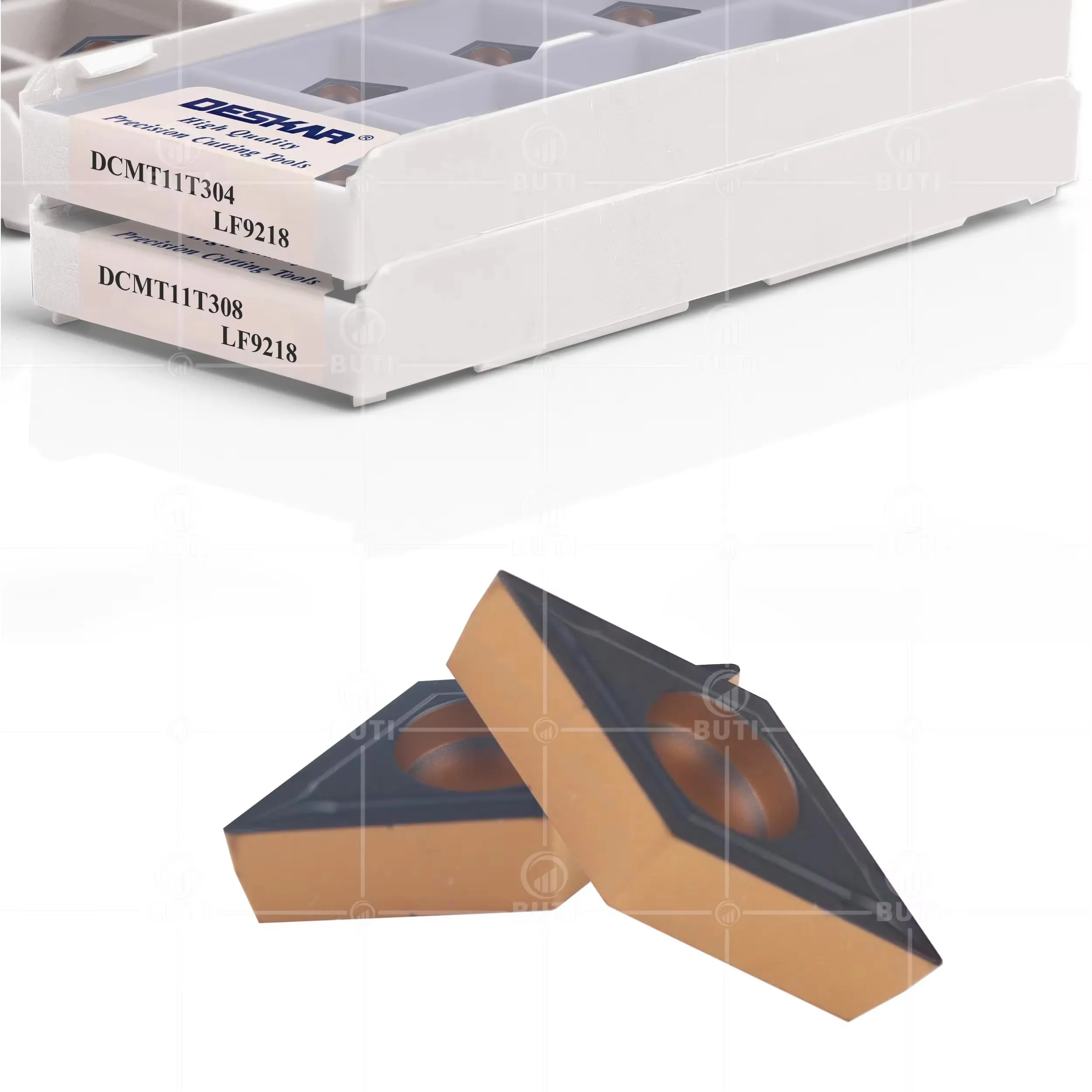 DESKAR 100% Original DCMT11T304/08 LF9218 Numerical Control Two-Color Coating Rhombus Inner Hole Cutting Inserts Modulation Type