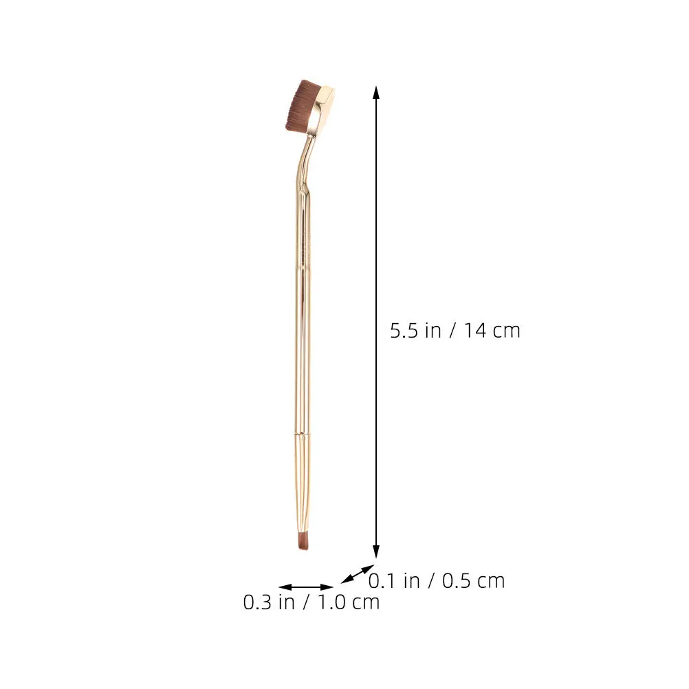 4 pezzi pennello correttore strumenti per trucco manico ergonomico sotto gli occhi applicatore correttore pennello cosmetico angolato per le donne