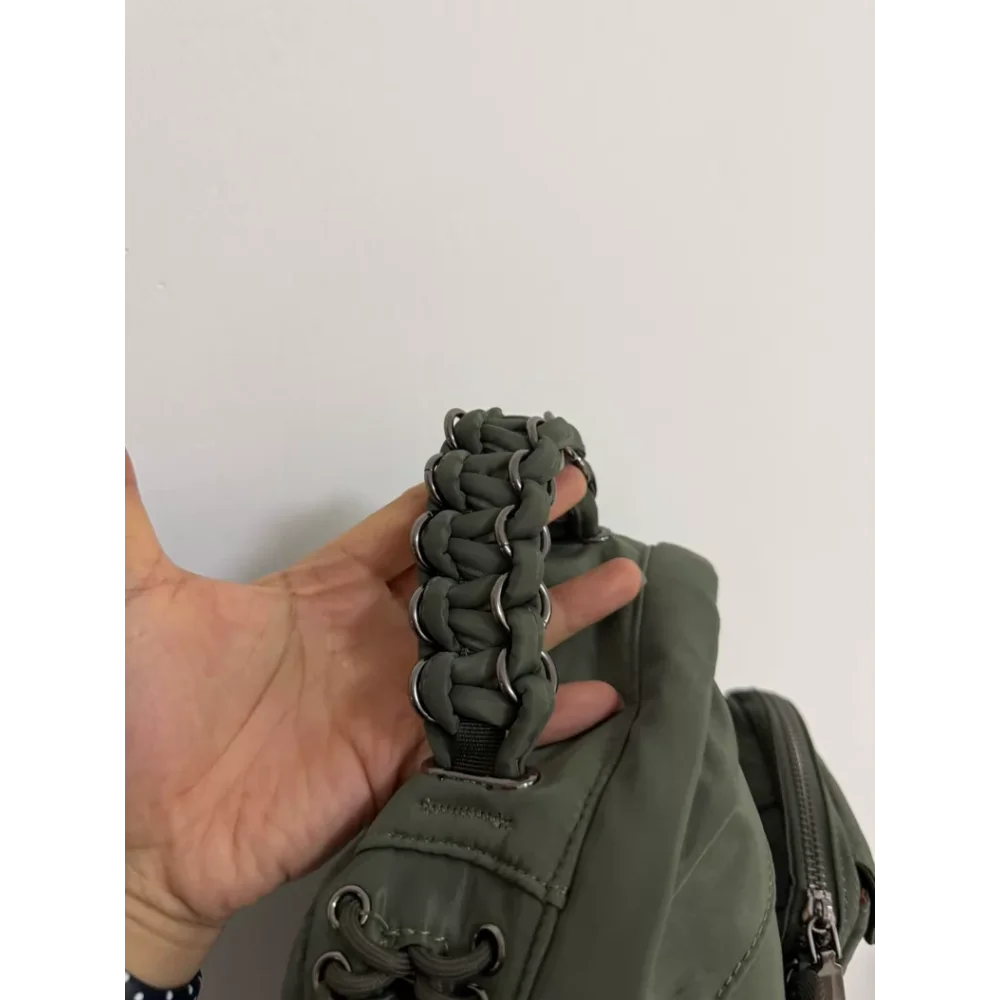 Porter Nylon Backpack Rivet Chain Large Capacity Unisex Rucksack Portable Lightweight Daypack Commuting Camping Travel Daily - view 6